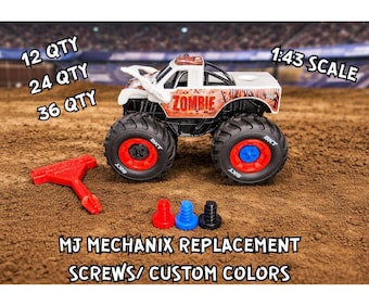 Tornillos de repuesto MJ Mechanix, escala 1/43, varias unidades.