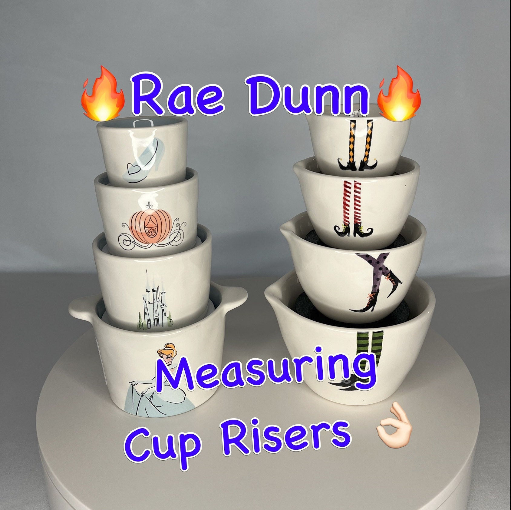 Rae Dunn Measuring Cup Set - 9 PC. Nesting Stackable Liquid Measure Cu —  CHIMIYA