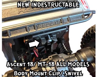 Redcat Ascent 18 / Scout II / MT-18 Rear body Clip/ Swivel Body Mount 5pcs Indestructible!