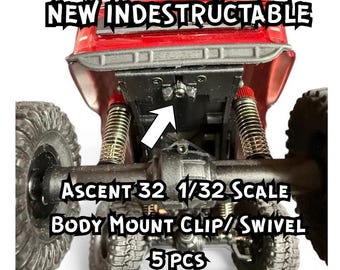 Redcat Ascent 32 1/32 scale Rear body Clip/ Swivel Body Mount 5pcs Indestructible!