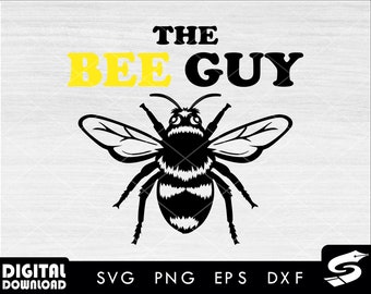 Bijenman SVG | Bij SVG | Honingbij SVG | Silhouet Vector Cut-bestand | Digitaal downloaden | Bee Cricut voor bijenliefhebbers