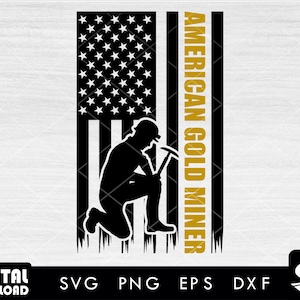 US American distress flag miner svg, miner svg, mining svg, coal miner svg, svg files for cricut, for mining lovers