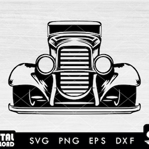 Vintage Auto Clipart, Oldtimer svg, Vintage Auto svg, retro Auto svg, altes Auto svg, retro Auto svg
