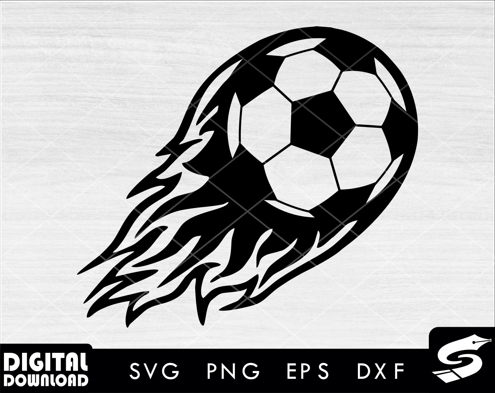 Flaming Soccer Ball SVG, Soccer Ball PNG, Soccer Clip Art, Soccer Ball ...
