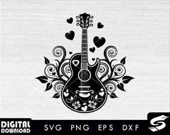 Cool guitar 2 svg, guitar svg, electric guitar svg, music svg, acoustic guitar svg, for guitar lovers