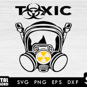 Gas mask #2 SVG, gas mask png, gas mask clipart, respirator mask svg, face mask svg, biohazard svg