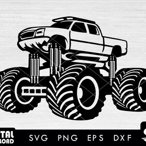 Truck cut file, monster truck svg, truck svg, off road truck svg, SVG files for cricut, svg eps dxf png