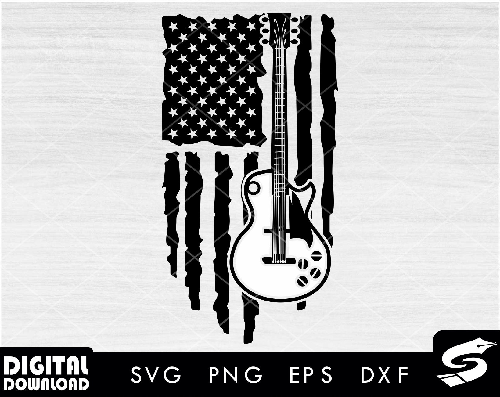 American Flag Guitar 2 Svg Guitar Svg Electric Guitar Svg - Etsy