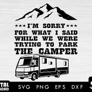 Camper van 008 Svg, Motorhome Svg, Camper Clipart, Camper Files for Cricut, Camper Cut Files For Silhouette, Camper Png, Dxf
