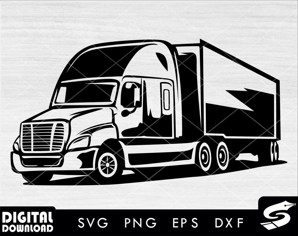 Delivery Truck 2 Svg Semi Truck Svg Truck Svg Truck Driver Svg Truck Clipart 18 Wheeler Svg 1403