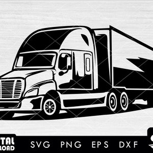 Delivery truck #2 SVG, Semi truck SVG, truck SVG, truck driver svg, truck clipart, 18 wheeler svg, svg files for cricut