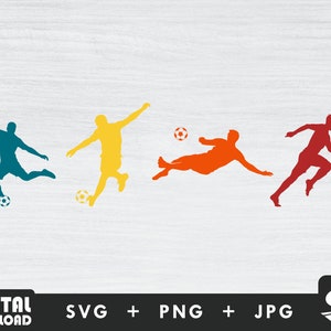 Soccer players svg, soccer player svg, Soccer svg, silhouette, soccer team svg, for Soccer lover