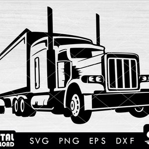 Delivery truck SVG, Semi truck SVG, truck SVG, truck driver svg, truck clipart, 18 wheeler svg, svg files for cricut
