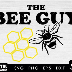 Bee Guy 02 SVG | Bee SVG | Honey Bee SVG | Silhouette Vector Cut File | Digital Download | Bee Cricut for bee lovers