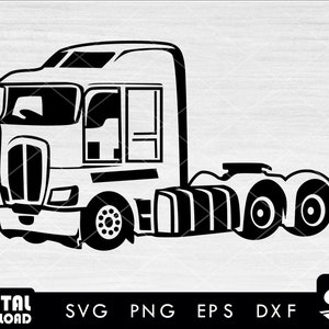 Semi truck #02 SVG, truck SVG, truck driver SVG, truck clipart, 18 wheeler svg, svg files for cricut