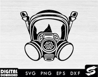 ガスマスク SVG、マスク SVG、防護マスク SVG、民間用ガスマスク SVG