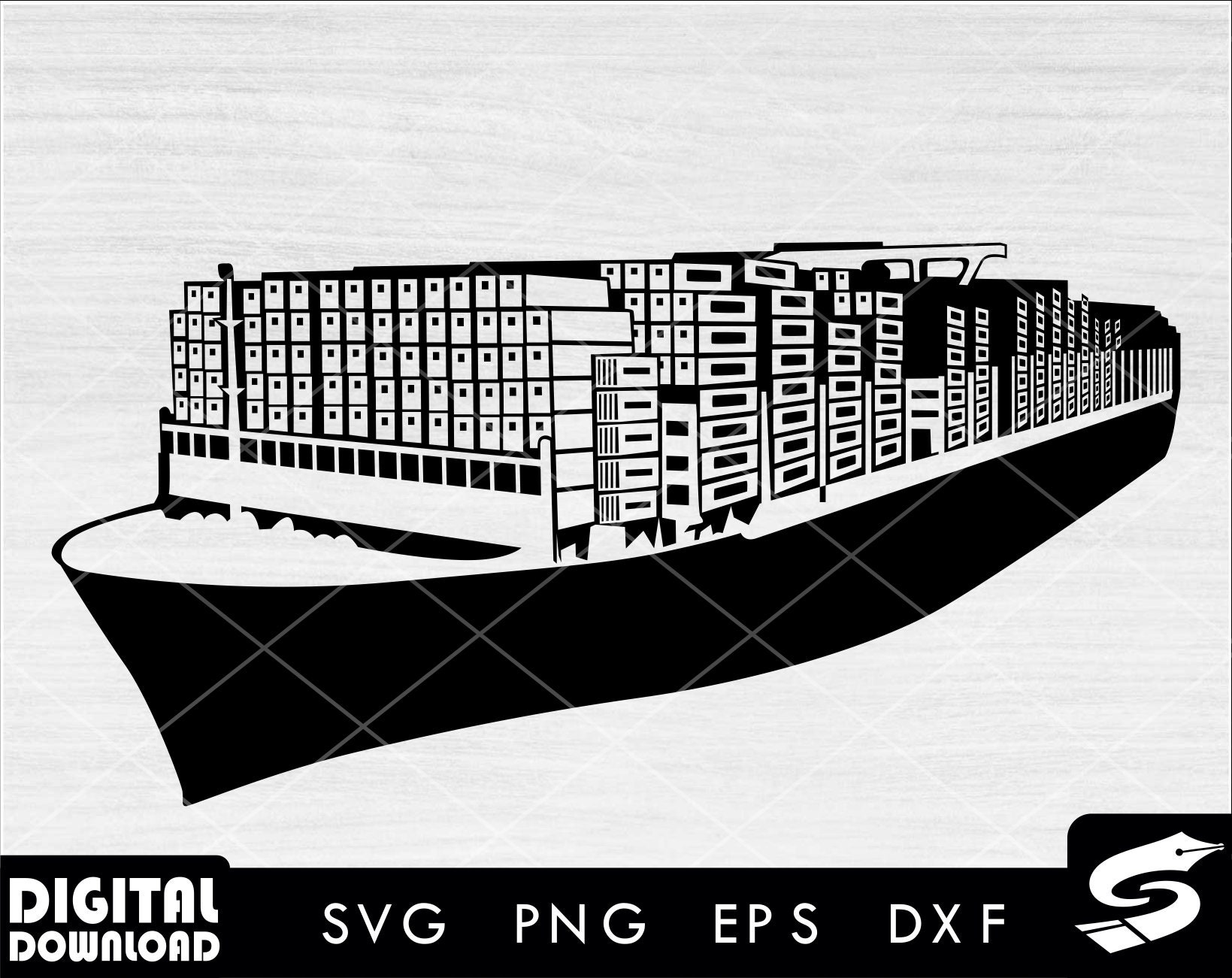 Container Ship Svg Css Code Cargo Ship Clipart