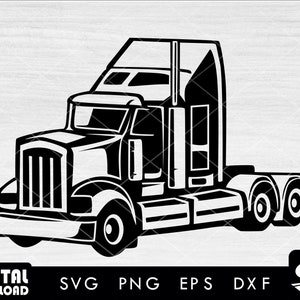 Semi truck #01 SVG, truck SVG, truck driver SVG, truck clipart, 18 wheeler svg, svg files for cricut
