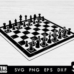 Chess svg, chess png, chess pieces svg, Sports svg - Instant Download-Digtal files for chess design for cricut, svg, eps, dxf, png