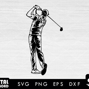Golfer svg, golf svg, Sports svg - Instant Download-Digtal files for golf design for cricut, svg, eps, dxf, png