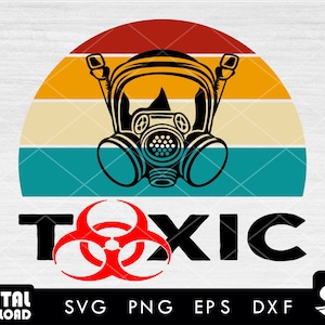 Gas mask #3 SVG, gas mask png, gas mask clipart, respirator mask svg, face mask svg, biohazard svg