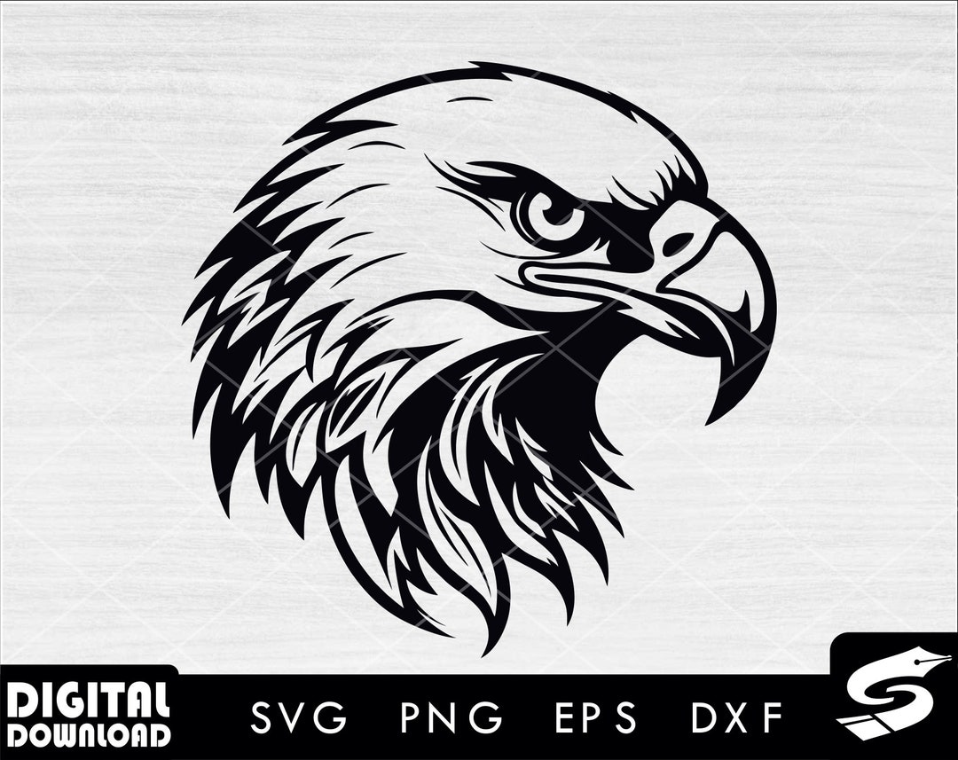 Cool Fierce American Eagle Head Svg, Eagle Svg, American Eagle Svg ...