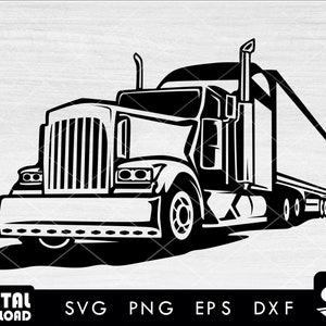 Truck SVG, truck driver SVG, truck clipart, semi truck SVG, 18 wheeler svg, svg files for cricut