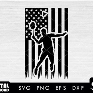 American distress flag Badminton svg, Badminton player svg, sports svg - Instant Download-Digtal files for cricut, svg, eps, dxf, png