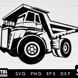 Haul truck svg, truck cut file, truck svg, haul truck png, mining truck svg, SVG files for cricut