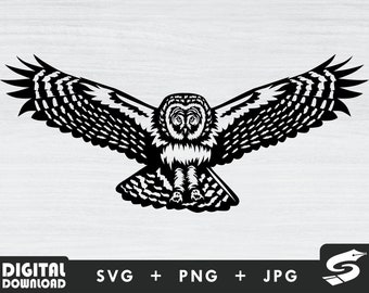 Nachtvogel svg, uil svg, schattige uil svg, uil vector, voor uilenliefhebbers