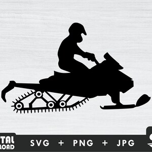 Snowmobile silhouette svg, snow mobile svg, snowmobile rider svg, winter sports svg,  for snowmobile lovers