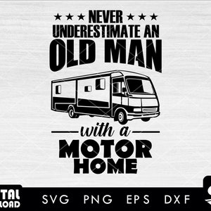 Camper van Svg, Motorhome Svg, Camper Clipart, Camper Files for Cricut, Camper Cut Files For Silhouette, Camper Png, Dxf