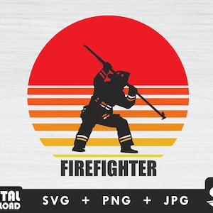 Firefighter svg, fireman svg, fire department svg, png