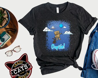 Oopsie Robot T-Shirt: Funny Spaceman Tee