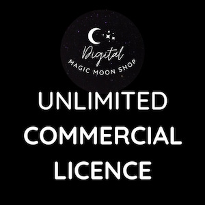 Unlimited Commercial License for all designs from Digital Magic Moon Shop
