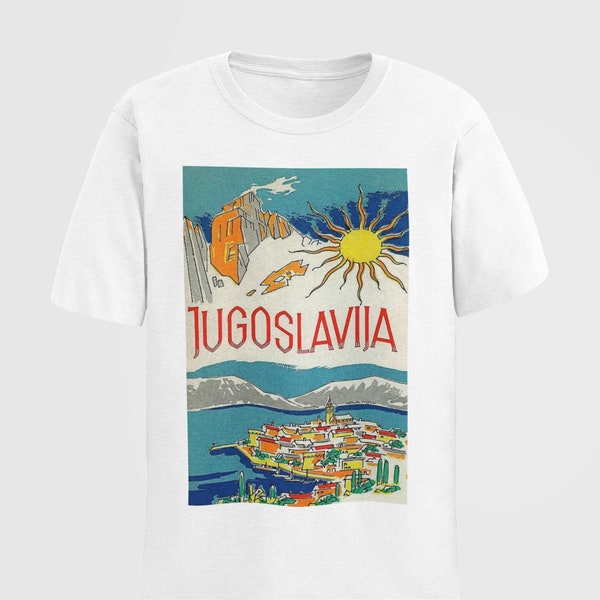 Vintage Yugoslavia T-Shirt | Balkans Countries Hoodie, Jugoslavija Sweater, Travel Poster Tee, Serbia Sweatshirt, Croatia Tee, Macedonia Top