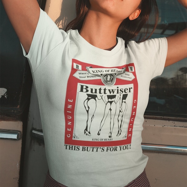 Vintage Buttwiser T-Shirt | Aesthetic Trendy Hoodie | Funny Butts Sweatshirt, King Of Rears Shirt, Lana Buttwiser Tee, Del Rey Parody Shirt