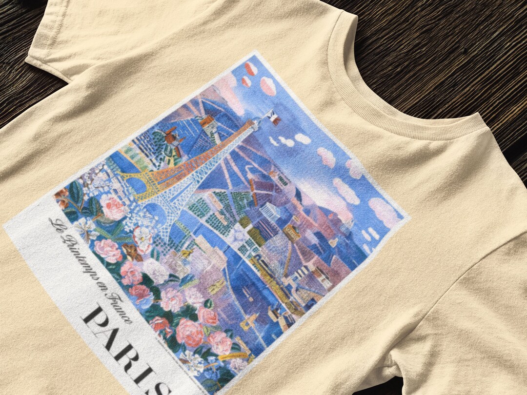 Vintage Paris Tshirt France Travel Hoodie Aesthetic Etsy