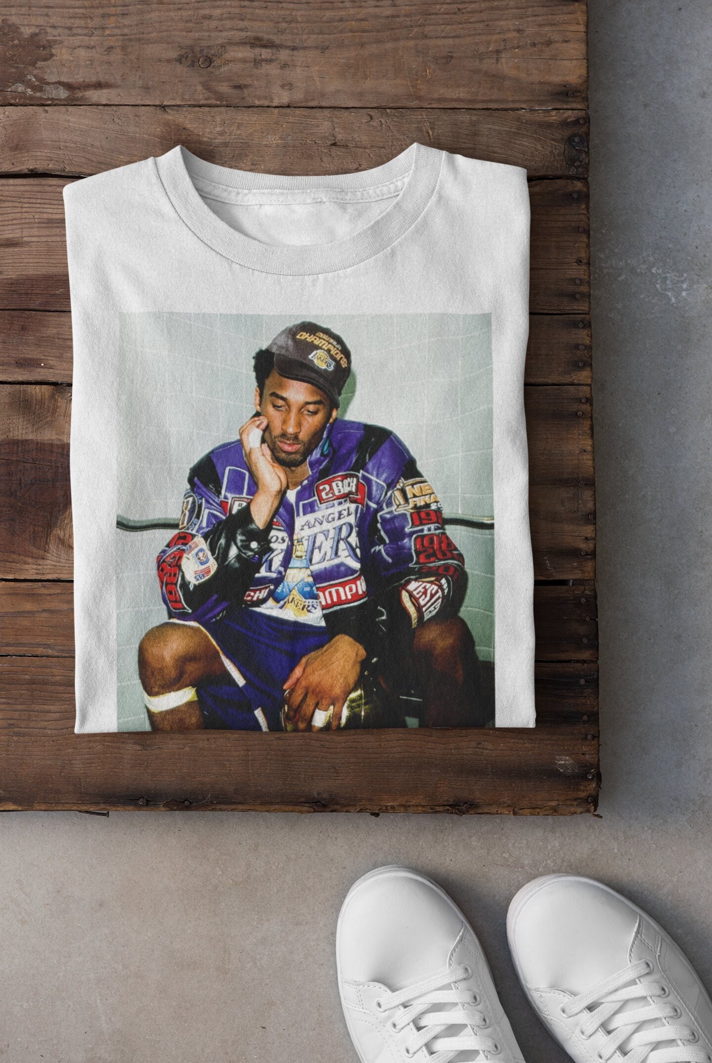 Kobe holding trophy shirt best sale