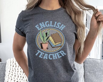 English Teacher Book Shirt