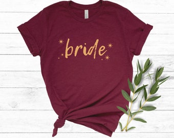 Gold Sparkle Bride Shirt