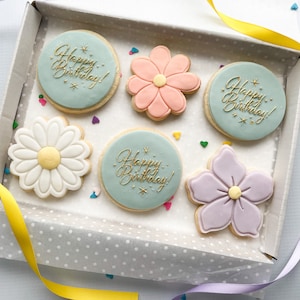 Handmade Birthday Sugar Cookies: Letterbox Birthday Celebration Gift
