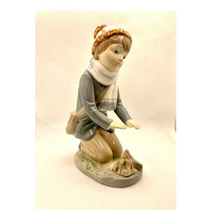 Lladro Zaphir Vintage Collectible 1982 Figurine - 520GM “It’s Cold!” By Jose Puche Made in Spain