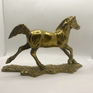 Antique Brass Horse Figurine