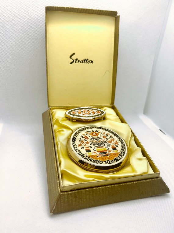 Rare Stratton Imari Compact and Lipview Set in Or… - image 2