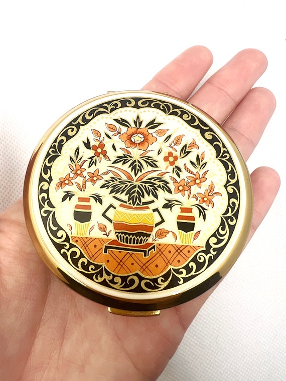 Rare Stratton Imari Compact and Lipview Set in Or… - image 7