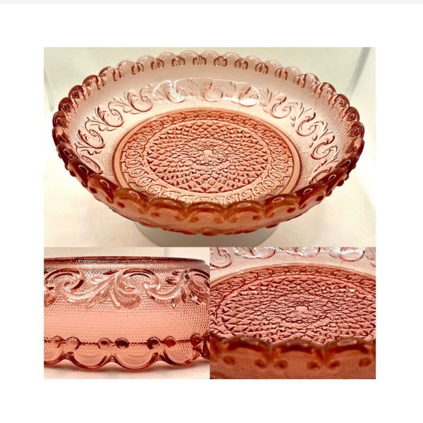 Van Verre FLEUR DE LYS Powder Pink Glass Bowl