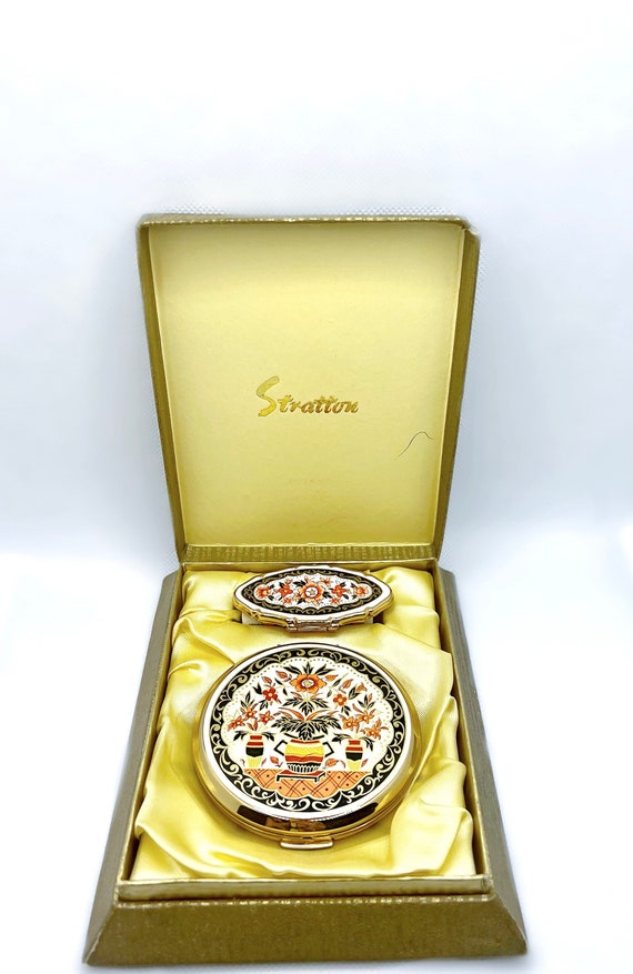 Rare Stratton Imari Compact and Lipview Set in Origin… - Gem