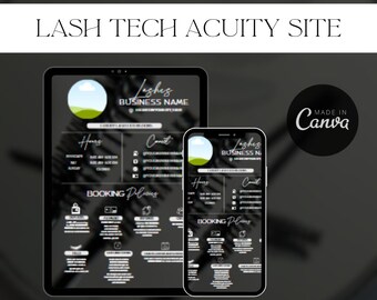 Plantilla de programación de agudeza de Modern Lash Tech
