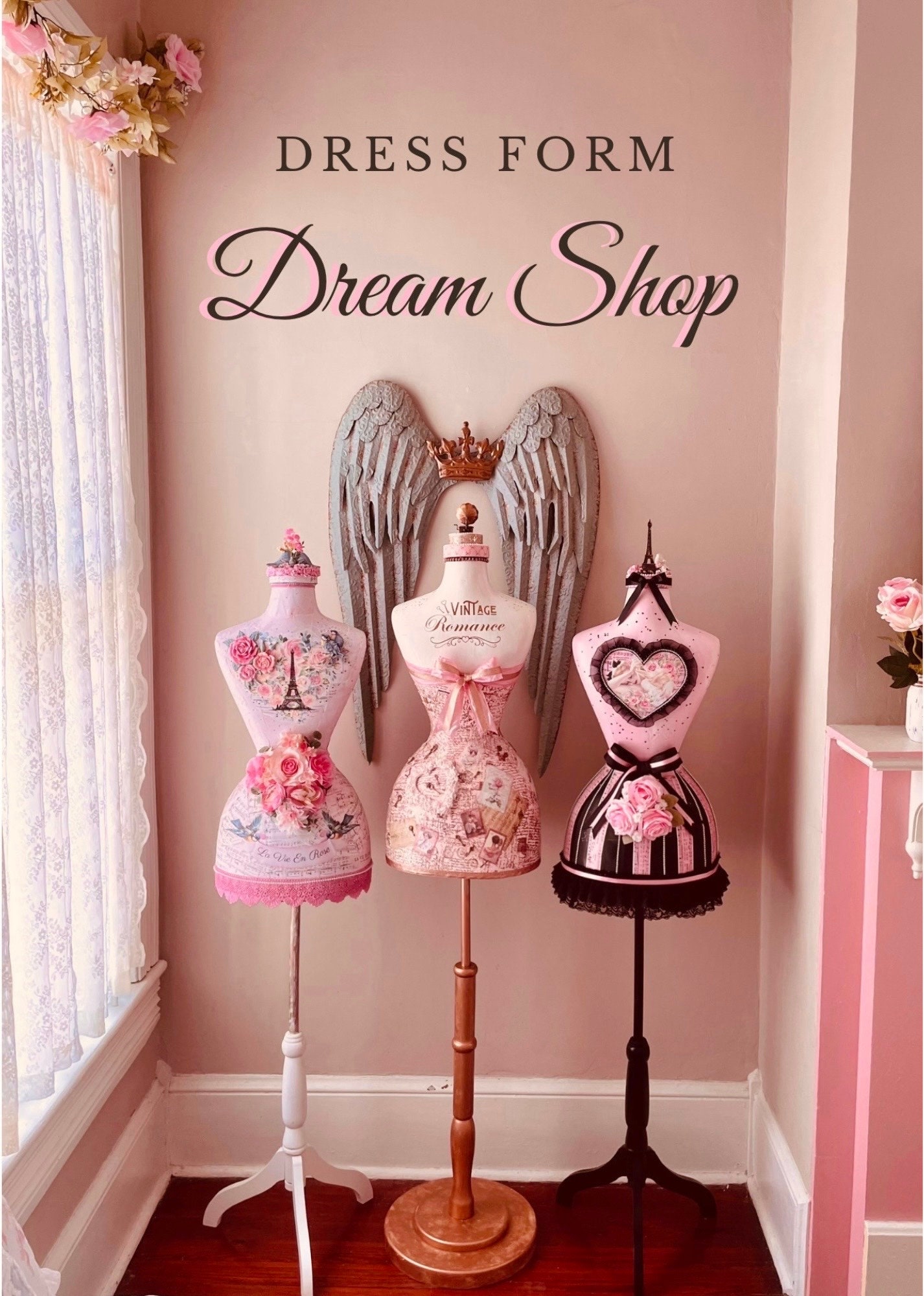 Dress Form Mannequin Decorated Dress Form Vintage Decor Etsy